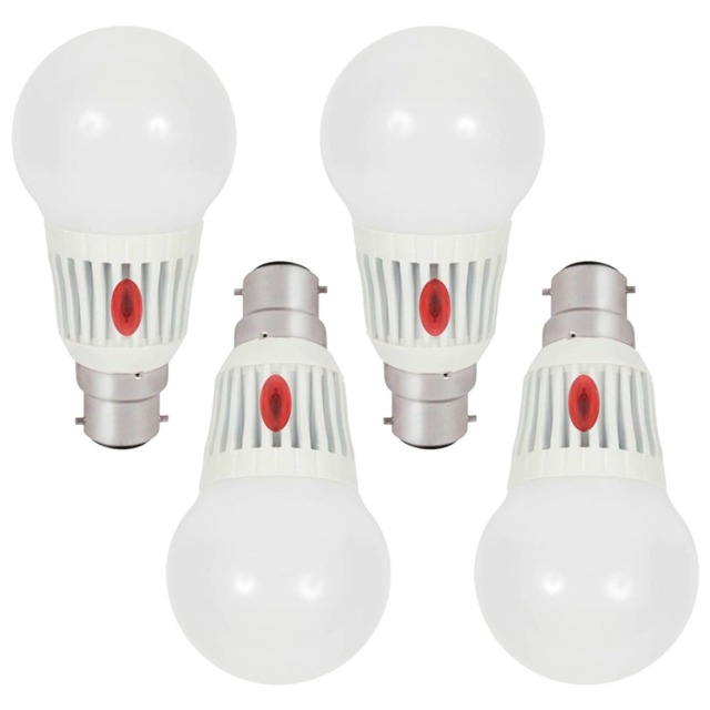 4 Pack of 7 Watt LED B22 Bayonet Cap Dusk Till Dawn Light Bulbs - Warm White - image 1