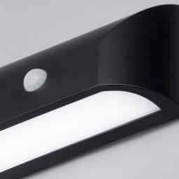 Truro Outdoor LED Rectangular Wall Light with PIR Sensor - Black - thumbnail 4