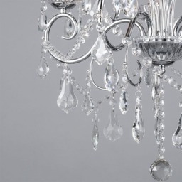 Vara 5 Light Bathroom Chandelier - Chrome - thumbnail 4