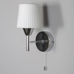 Molice Ribbed Opal Glass Wall Light - thumbnail 3