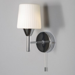Molice Ribbed Opal Glass Wall Light - thumbnail 2