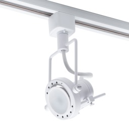 2 metre Track Light Kit with 5 Greenwich Heads and LED Bulbs - White - thumbnail 4
