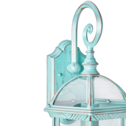 Fitz Large Outdoor Lantern Wall Light - Verdigris - thumbnail 9