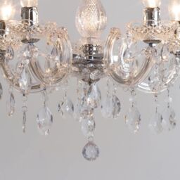 Marie Therese Chandelier 5 Light Dual Mount - Chrome - thumbnail 9