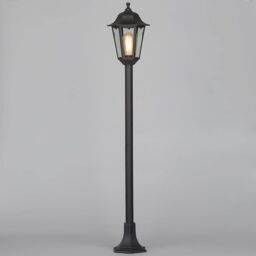 Neri Outdoor Adjustable Height Lamp Post Lantern - Black - thumbnail 3