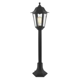 Neri Outdoor Adjustable Height Lamp Post Lantern - Black