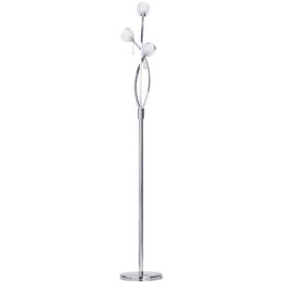 Marta 3 Light Floor Lamp with Glass Shades - Chrome - thumbnail 1