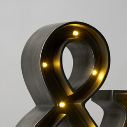Ampersand LED Table Lamp - Brushed Black - thumbnail 4