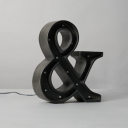 Ampersand LED Table Lamp - Brushed Black - thumbnail 3