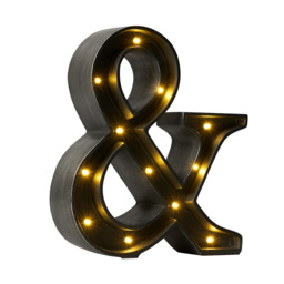 Ampersand LED Table Lamp - Brushed Black - thumbnail 1