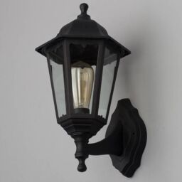 Neri Outdoor Polycarbonate Wall Lantern - Black - thumbnail 3
