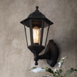 Neri Outdoor Polycarbonate Wall Lantern - Black - thumbnail 8
