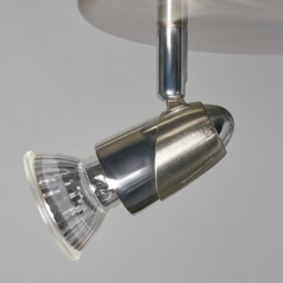 Ronja 3 Light Ceiling Spotlight Plate with LED Bulbs - Chrome - thumbnail 4