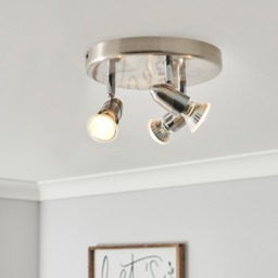 Ronja 3 Light Ceiling Spotlight Plate with LED Bulbs - Chrome - thumbnail 5