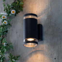 Helo 2 Light Outdoor Up and Down Wall Light - Dark Grey - thumbnail 5