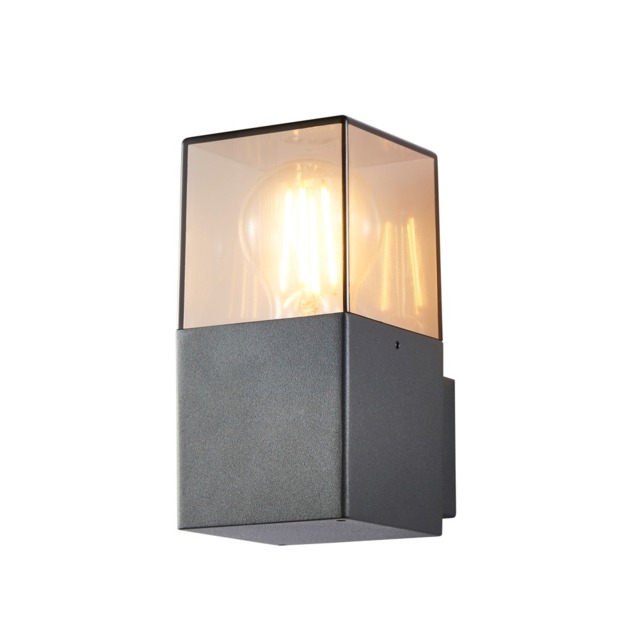 Tegan 1 Light Outdoor Square Up Wall Light - Grey - image 1