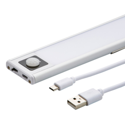 1 Watt 20cm LED Rechargeable Under Cabinet Magnetic Light with PIR Sensor - Silver - thumbnail 8