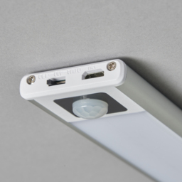 1 Watt 20cm LED Rechargeable Under Cabinet Magnetic Light with PIR Sensor - Silver - thumbnail 4