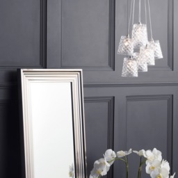 Aston 7 Light Cluster Pendant Light with Whisky Glass Shades - Antique Brass - thumbnail 6