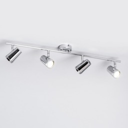 Trisha 4 Light Bathroom Ceiling Spotlight Bar - Chrome - thumbnail 2