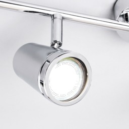 Trisha 4 Light Bathroom Ceiling Spotlight Bar - Chrome - thumbnail 4