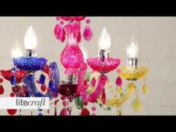 Marie Therese Chandelier 5 Light Dual Mount - Multicoloured - thumbnail 7