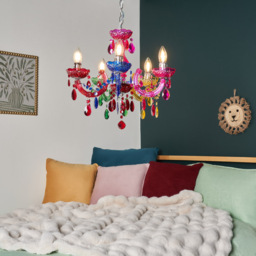 Marie Therese Chandelier 5 Light Dual Mount - Multicoloured - thumbnail 4