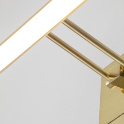 IP44 Rated Picture Wall Light with Pull Cord - Satin Brass - thumbnail 4