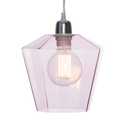 Tethys Glass Easy to Fit Pendant Shade - Pink