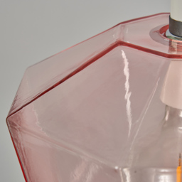 Tethys Glass Easy to Fit Pendant Shade - Pink - thumbnail 4