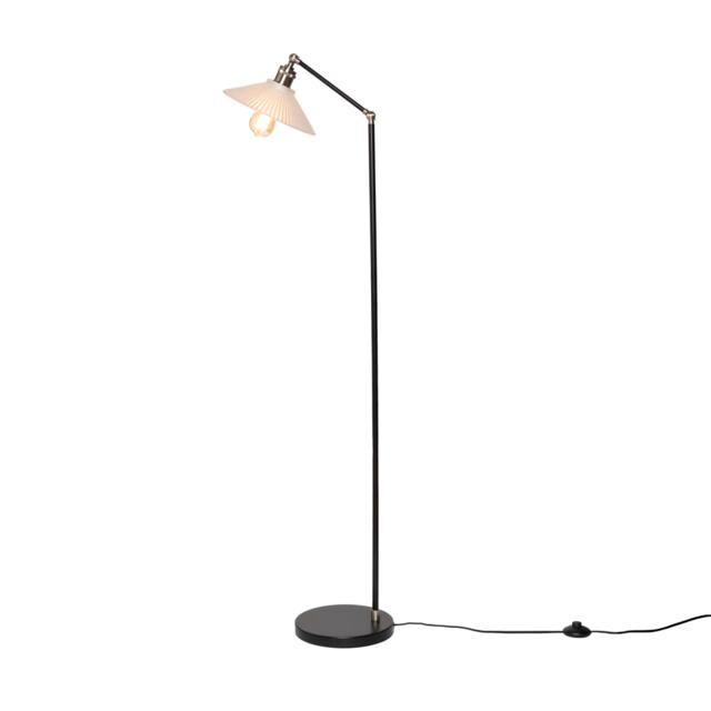 Aya 1 Light Industrial Floor Lamp - Satin Nickel - image 1
