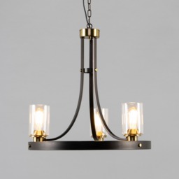 Visconte Gotica 3 Light Ceiling Pendant - Bronze - thumbnail 2