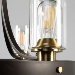 Visconte Gotica 3 Light Ceiling Pendant - Bronze - thumbnail 4