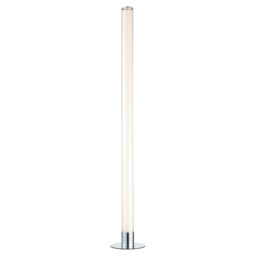 Glow Shimmer Cylinder Colour Changing LED Floor Lamp - Chrome - thumbnail 1
