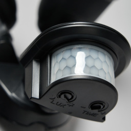 Lune Outdoor Twin LED Flood Light With PIR Sensor - Black - thumbnail 4