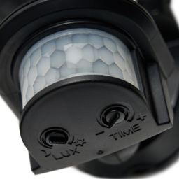 Lune Outdoor Twin LED Flood Light With PIR Sensor - Black - thumbnail 9