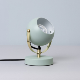 Eyeball Table Lamp - Sage and Satin Brass - thumbnail 3