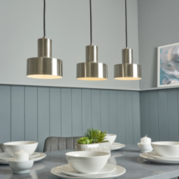 Russ 3 Light Diner Pendant - Black Nickel - thumbnail 5