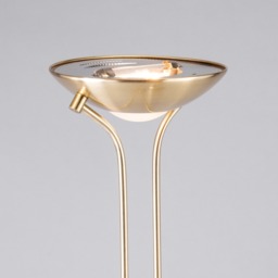 Mother and Child 2 Light Floor Lamp with Bulbs - Satin Brass - thumbnail 5