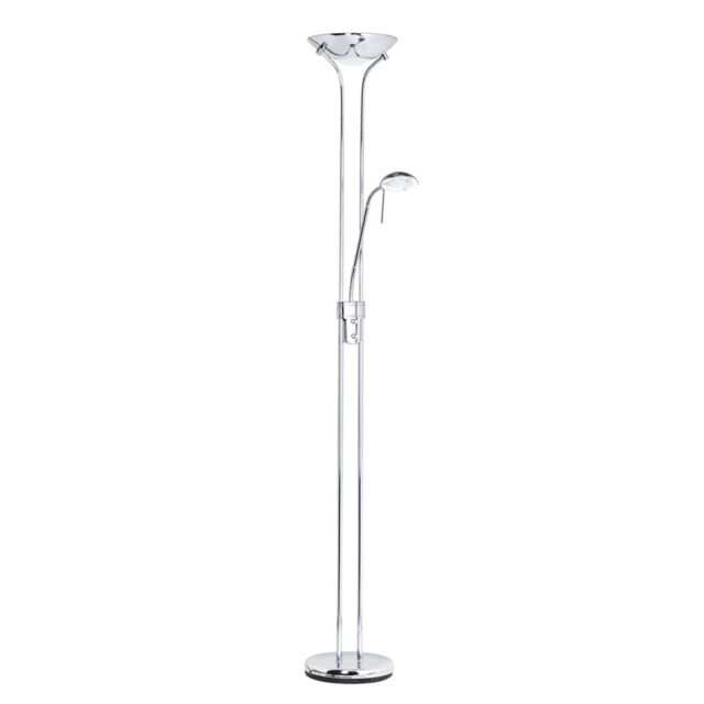 Mother and Child 2 Light Floor Lamp with Bulbs - Polished Chrome - image 1