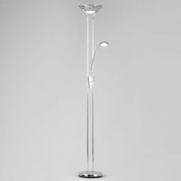 Mother and Child 2 Light Floor Lamp with Bulbs - Polished Chrome - thumbnail 2