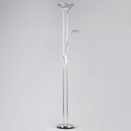 Mother and Child 2 Light Floor Lamp with Bulbs - Polished Chrome - thumbnail 3