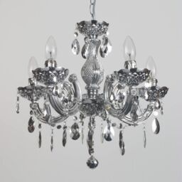 Marie Therese Chandelier 5 Light Dual Mount - Silver - thumbnail 3