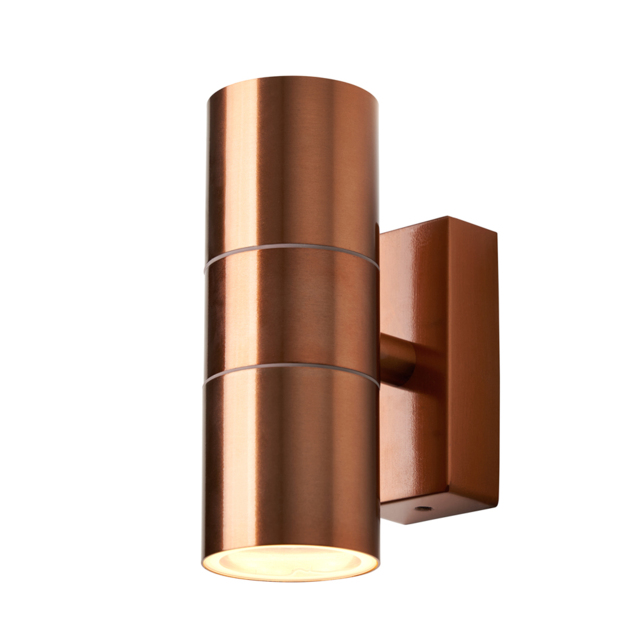 Kenn 2 Light Up and Down Outdoor Wall Light - Copper - image 1