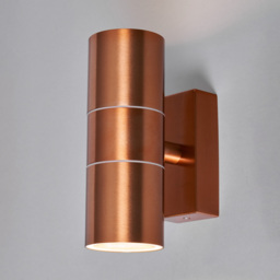 Kenn 2 Light Up and Down Outdoor Wall Light - Copper - thumbnail 2