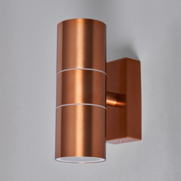 Kenn 2 Light Up and Down Outdoor Wall Light - Copper - thumbnail 3