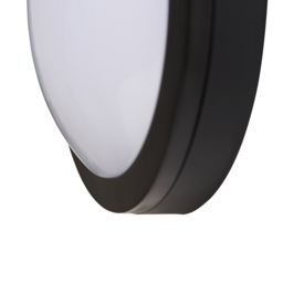 Outdoor 12 Watt LED Round Bulkhead Wall Light - Black - thumbnail 9