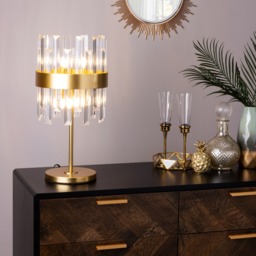 Visconte Coco Table Lamp - Satin Gold - thumbnail 7