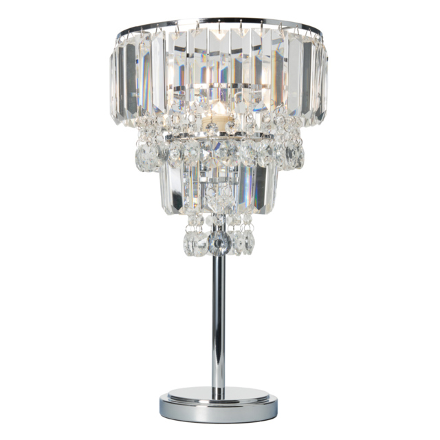 Prism Glass Table Lamp - Chrome - image 1