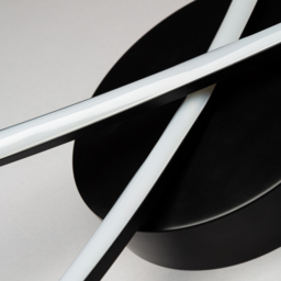 Finn LED Swirl Flush Bathroom Ceiling Light - Matte Black - thumbnail 4